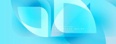 Soyut mavi tasarım. Pürüzsüz akış şekilleri dinamik görsel efektler yaratır. Işık eğimleri, modern estetik. Minimalist kompozisyon.
