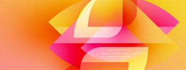 Soyut gradyan katmanlar dinamik bileşim oluşturur. Sıcak renkler harmanlanır, modern görsel deneyimler oluşturur. Düz geçişler, zarif tasarım..