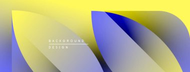 Soyut sıvı şekilleri sarı, mavi ve mor renkleri harmanlıyor. Gradyan tasarım dinamik görsel efekt yaratır. Metin arkaplan tasarımı okur.