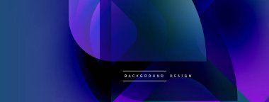 Soyut sıvı şekilleri, mavi mor gradyanlar. Arka planlar, afişler, sunumlar için modern tasarım unsuru. Minimalist estetik.