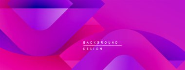 Soyut enerjik tasarım akış şekilleri, gradyanlar. Pembe, mor renkler kompozisyona hakim. Metin arka plan tasarımı okur. Modern estetik.