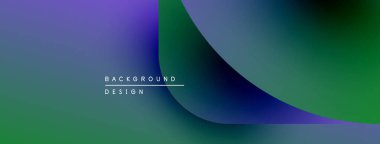 Soyut eğim arkaplanı. Mavi, yeşil renkler düzgün bir şekilde harmanlanır. Minimalist tasarım metin arkaplan tasarımı içerir. Basit, modern estetik..