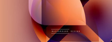 Soyut akışkan şekiller harmanlanarak, sıcak bir arkaplan oluşturur. Şeftali, turuncu, mor renkler kompozisyona hakim. Minimalist tasarım unsurları.