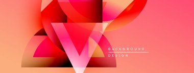 Soyut enerjik tasarım. Üst üste binen şekiller dinamik görsel efekt yaratır. Gradyan renkler, modern estetik, arkaplan ögesi.