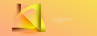 Soyut tasarım katmanlı şekiller, sıcak renk gradyanı. Minimalist estetik, modern his, uygun arkaplan ögesi.