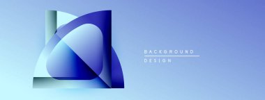 Soyut mavi katmanlar dinamik bileşim yaratır. Gradyan arka plan, görsel derinliği ve modern estetiği arttırır. Minimalist tasarım unsurları mevcut temiz görünüm.