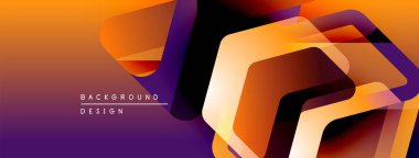 Soyut eğim arkaplanı. Turuncu, mor renkler harmanlanarak dinamik geometrik şekiller oluşturur. Dijital projeler için modern tasarım ögesi.
