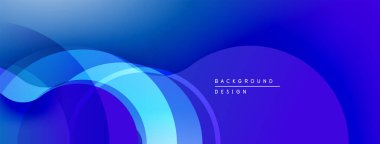 Soyut mavi dalgalar çakışıyor ve dinamik bir değişim etkisi yaratıyor. Modern tasarım arka planlar ve sunumlar için uygundur. Yumuşak geçişler görünür.