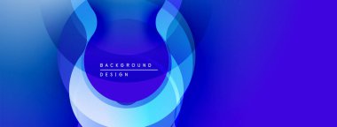 Soyut mavi arkaplan. Üst üste binen katmanlar dinamik ve modern görsel efektler yaratır. Yumuşak eğimler, zarif tasarım..