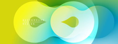 Soyut sıvı şekilleri canlı renkleri harmanlar. Gradyan geçişler dinamik görsel efekt yaratır. Modern tasarım ögesi.