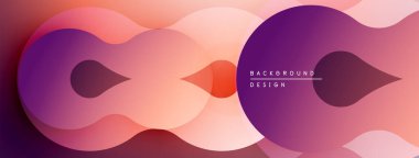 Soyut şekiller örtüşür, değişim etkisi yaratır. Sıcak renkler tasarıma hakim, modern estetiğe işaret ediyor. Minimalist kompozisyon.