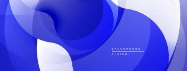 Soyut sıvı şekilleri, mavi beyaz gradyanlar. Modern tasarım, dinamik kompozisyon, pürüzsüz geçişler. Minimalist arkaplan dokusu.