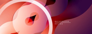 Soyut akışkan şekiller, gradyanlar, sıcak renkler tasarımda baskın. Modern estetik, pürüzsüz geçişler görsel ilgi yaratıyor.