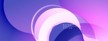 Soyut sıvı şekilleri, mor renkler, pürüzsüz gradyanlar. Dijital projeler ve sunumlar için modern tasarım öğesi. Minimalist estetik.