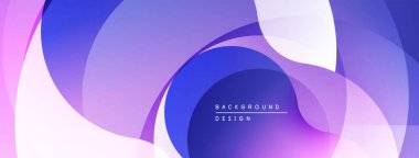 Soyut sıvı şekilleri, mor renkler baskın gelir. Gradyan geçişler dinamik görsel akış yaratır. Arka planlar için modern tasarım ögesi.