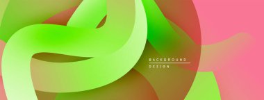 Soyut sıvı şekiller, canlı renklerin karışımı. Modern tasarım, pürüzsüz eğimler dinamik kompozisyon yaratır. Yumuşak kıvrımlar, görsel uyum.