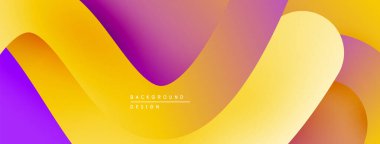 Soyut renkli katmanlar dinamik akış şekilleri yaratır. Gradyan renkler harmanlanarak modern görsel cazibe sunuyor. Yumuşak eğriler kompozisyona hakim.