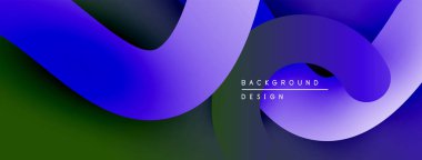 Soyut sıvı şekiller, canlı mavi gradyanlar, modern tasarım. Minimalist kompozisyon, pürüzsüz geçişler, dinamik eğriler. Arkaplan yapısı derinliği gösteriyor.