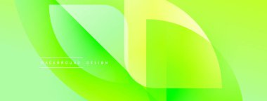 Soyut yeşil katmanlar dinamik görsel akış yaratır. Yumuşak eğimler büyüme, enerji ve modern tasarım estetiğini akla getiriyor.