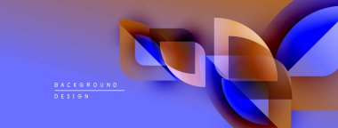 Soyut tasarım akışkan şekiller, canlı renkler içerir. Gradyan arka plan dinamik görsel efekt yaratır. Modern, şık kompozisyon.