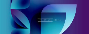 Soyut sıvı şekilleri örtüşür, parlak mavi mor renkler yaratır. Arkaplan ve sunumlar için uygun modern tasarım ögesi.