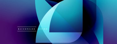 Soyut sıvı şekiller, canlı maviler, mor karışımı. Modern tasarım, dinamik kompozisyon, pürüzsüz gradyanlar mevcut. Arkaplan dokusu görünür.