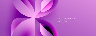 Soyut mor tasarım merkezden yayılan kıvrımlı şekilleri gösteriyor. Modern estetik, arka planlar ve sunumlar için uygun..