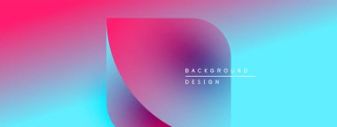 Soyut eğim arkaplanı. Canlı mor, mavi renkler pürüzsüz bir şekilde harmanlanmış. Metin elementli minimalist tasarım. Modern estetik.