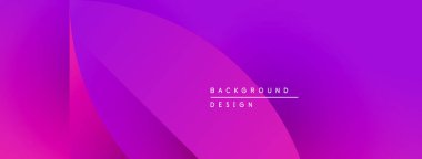 Soyut mor gradyan tasarım. Düz kıvrımlar dinamik görsel efekt yaratır. Metin arka plan tasarımı okur. Minimalist, modern estetik.