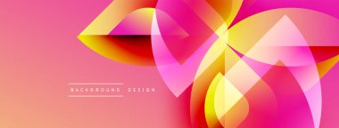 Soyut çiçek tasarımı. Pembe, sarı renkler harmanlanarak, dinamik görsel efekt yaratır. Çeşitli projeler için modern arkaplan.