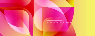 Soyut canlı katmanlar dinamik bileşim yaratır. Değişik renkler harmanlanarak, modern görsel deneyimi oluşturur. Pürüzsüz şekiller üst üste biniyor..