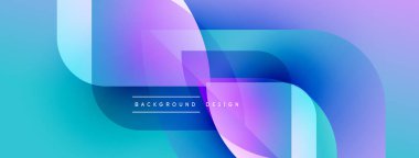 Soyut sıvı şekilleri canlı mavileri, morları, turkuazları harmanlıyor. Modern tasarım hareketi, enerjiyi, görsel cazibeyi çağrıştırıyor.