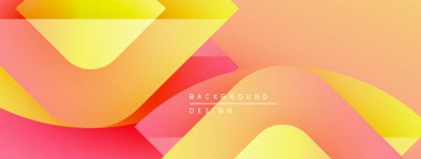 Soyut sıvı şekilleri, canlı gradyanlar. Turuncu, sarı, kırmızı renkler kusursuz bir şekilde modern tasarımı oluşturur. Minimalist estetik.