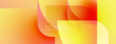 Soyut eğim arkaplanı. Sıcak renkler harmanlanarak, dinamik görsel efekt yaratır. Şekiller çakışıyor, modern tasarımı oluşturuyor.