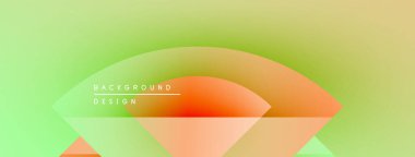 Soyut eğim arkaplanı. Yumuşak sarı, yeşil, turuncu renkler düzgün bir şekilde harmanlanır. Minimalist tasarım geometrik şekiller, metin elementleri içerir.