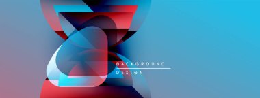 Soyut akışkan şekiller, canlı renkler, mavi, kırmızı gradyanlar. Arka planlar ve sunumlar için modern tasarım öğesi. Minimalist estetik.