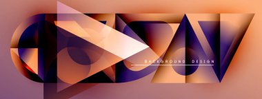 Soyut geometrik şekiller, canlı renkler, modern tasarım. Gradyan arka plan dinamik görsel efekt yaratır. Metin arkaplan tasarımı okur.