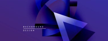 Soyut mor dizayn, üst üste binen şekiller, gradyanlar. Metin arka plan tasarımı okur. Modern estetik, dinamik kompozisyon.