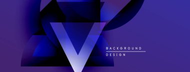 Soyut tasarım V harfi, gradyanlar, mavi renkler içerir. Modern estetik, uygun arkaplan ögesi, basit kompozisyon.