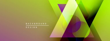 Soyut geometrik tasarım. Canlı gradyanlar harmanlanarak, dinamik görsel efekt yaratır. Üst üste binen şekiller derinliği, modern estetiği akla getiriyor..