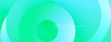 Soyut arkaplan özellikleri üst üste biniyor. Renkler turkuazdan yeşile geçerek dinamik görsel efekt yaratır. Minimalist tasarım.