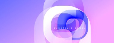 Soyut tasarım katmanlı daireler, mor renkler, mavi merkez. Modern estetik, arka planlar ve sunumlar için uygun. Yumuşak gradyanlar.