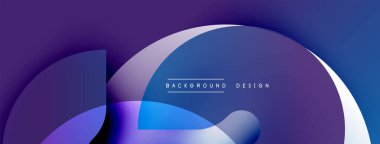 Soyut akışkan şekiller, mor mavi eğimler. Arka planlar ve sunumlar için modern tasarım öğesi. Minimalist estetik, dinamik kompozisyon.
