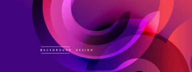 Soyut sıvı şekiller, canlı mor renkler pembelere, kırmızılara karışıyor. Modern tasarım hareketi, enerjiyi ve derinliği çağrıştırıyor. Arkaplan özellikleri metin.