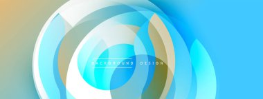 Soyut akışkan şekiller, mavi tonlar baskın. Gradyan arka plan dinamik görsel efekt yaratır. Dijital projeler için modern tasarım ögesi.