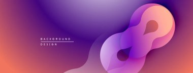 Soyut gradyan tasarım akış şekilleri, canlı mor, pembe renkler. Dijital projeler için modern arkaplan ideal.