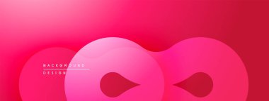 Soyut pembe eğimli dalgalar akışkan şekiller yaratır. Yumuşak kıvrımlı minimalist tasarım, modern estetik. Dijital projeler için uygun arkaplan.