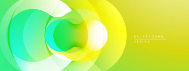 Soyut canlı katmanlar dinamik bileşim yaratır. Renkler karışıyor, pürüzsüz geçişler oluşturuyor. Arka planlar için modern tasarım ögesi.