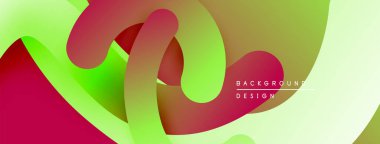 Soyut sıvı şekiller, canlı renklerin karışımı. Modern tasarım, pürüzsüz eğimler dinamik kompozisyon yaratır. Arkaplanda hareket ve enerji var..