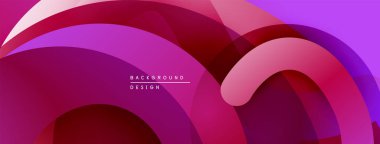Soyut sıvı şekiller, canlı mor renkler, modern tasarım. Pürüzsüz gradyanlar dinamik bileşim oluşturur. Minimalist estetik.